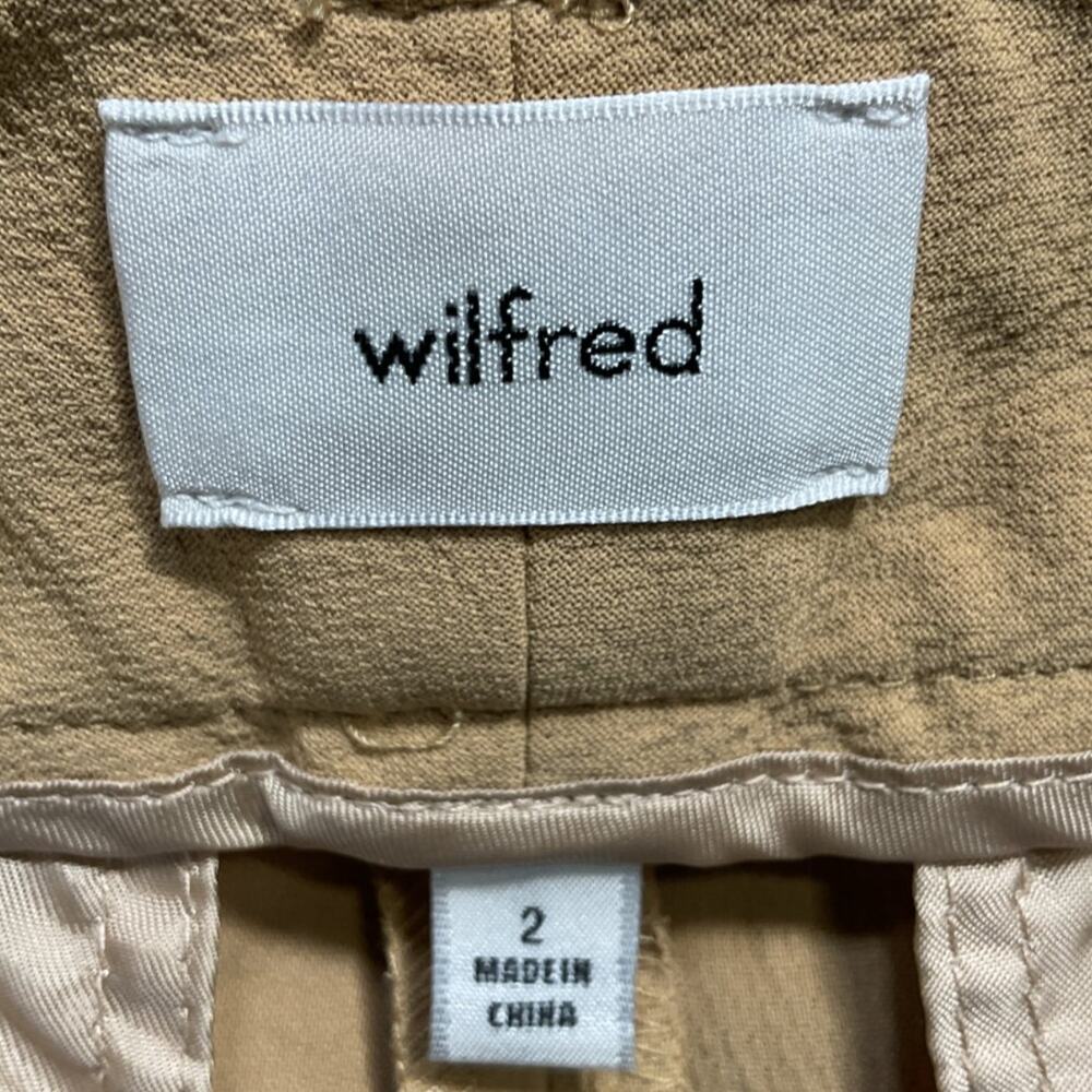 Wilfred Chic Sandy Beige Tie-Front Pants Size 2 - Picture 4 of 5